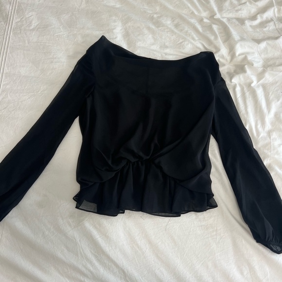 Cowl neck, open back top - Picture 1 of 2